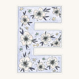 Floral Garland-Periwinkle