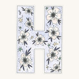 Floral Garland-Periwinkle