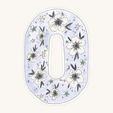 Floral Garland-Periwinkle