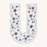 Floral Garland-Periwinkle