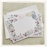 Personalized Stationery- Playful Peony
