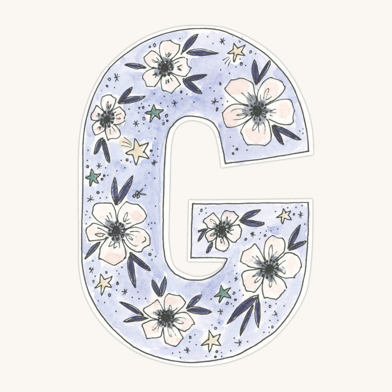 Floral Garland-Periwinkle