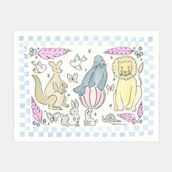 Seal, Kangaroo & Lion