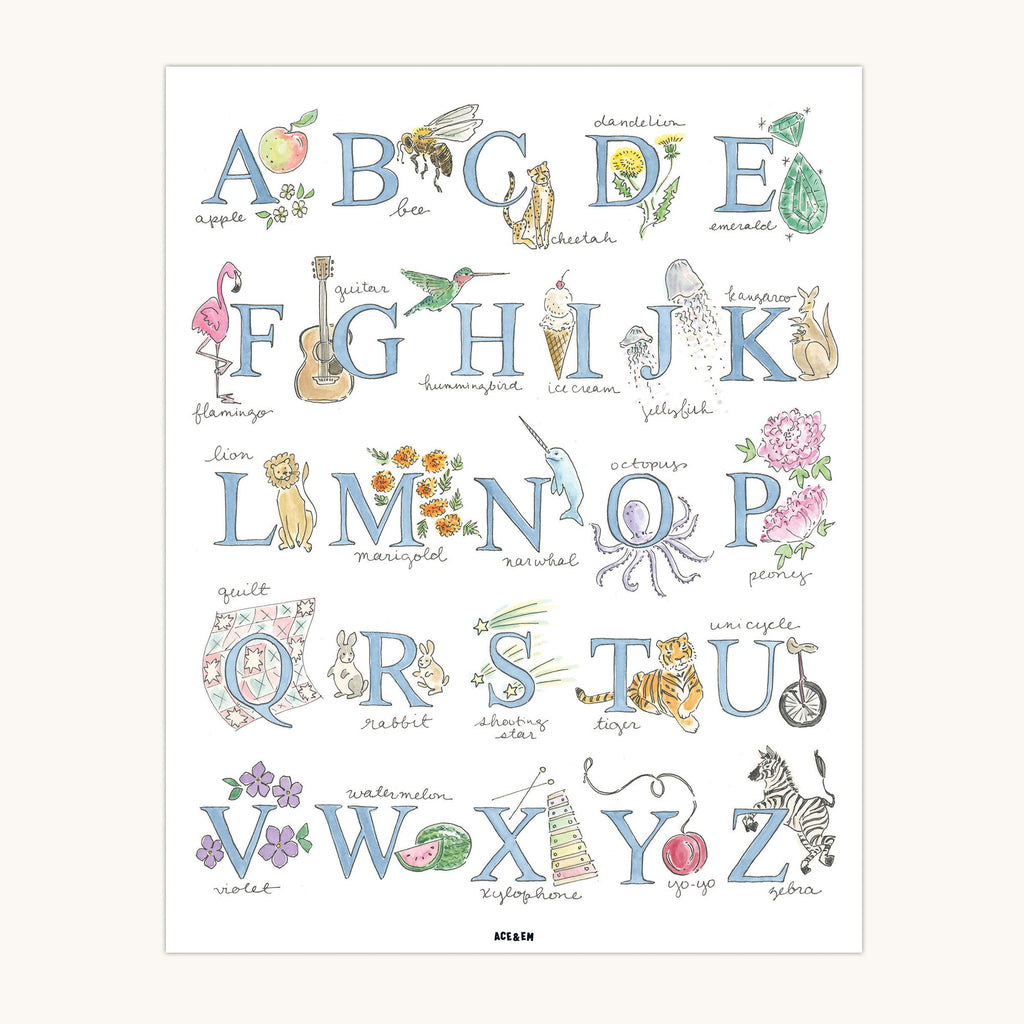Classic Alphabet Poster – Ace and Em