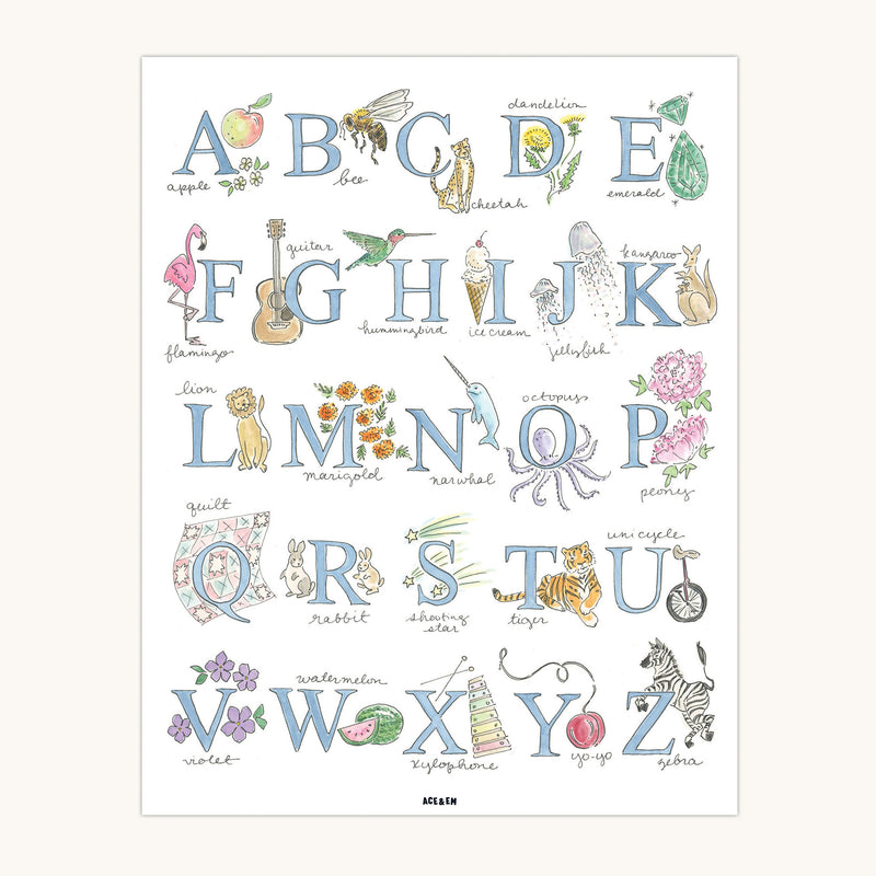 Classic Alphabet Poster
