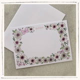 Personalized Stationery- Floral Peony