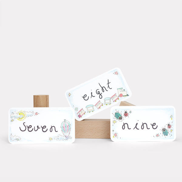 Playful Milestone Card- Sky